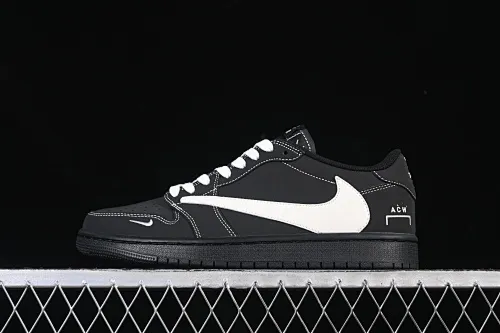 All categories Air Jordan Jordan series basketball shoes Air Jordan 1 Low High-end customized low-top sneakers Travis Scott x Fragment Design x Air Jordan 1 Low OG SP AJ1 Joe 1 joint black and white low-top cultural casual sneakers AC1808-191